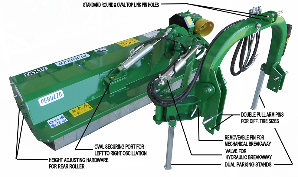 Fully Offset Flail Mower